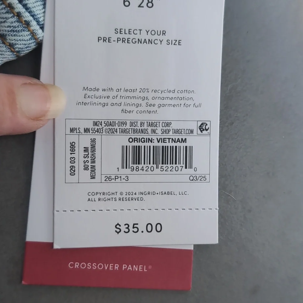 Womans Maternity New  Blue Jeans Pants Pregnancy - Picture 13 of 17